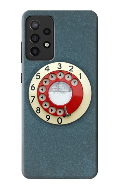 S1968 Rotary Dial Telephone Case Cover Custodia per Samsung Galaxy A72, Galaxy A72 5G