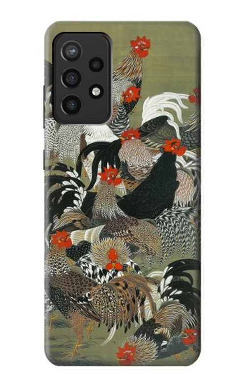 S2699 Ito Jakuchu Rooster Case Cover Custodia per Samsung Galaxy A72, Galaxy A72 5G