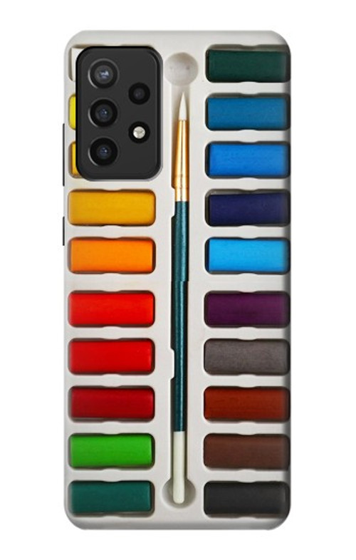 S3243 Watercolor Paint Set Case Cover Custodia per Samsung Galaxy A72, Galaxy A72 5G