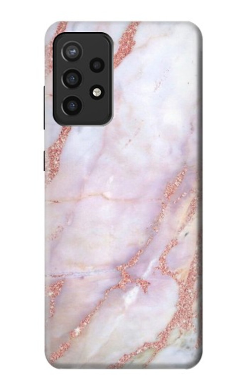 S3482 Soft Pink Marble Graphic Print Case Cover Custodia per Samsung Galaxy A72, Galaxy A72 5G