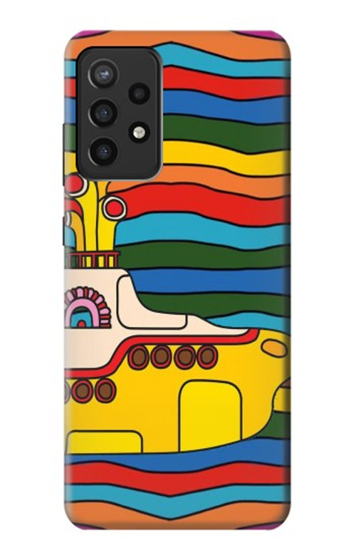 S3599 Hippie Submarine Case Cover Custodia per Samsung Galaxy A72, Galaxy A72 5G