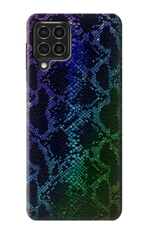 S3366 Rainbow Python Skin Graphic Print Case Cover Custodia per Samsung Galaxy F62