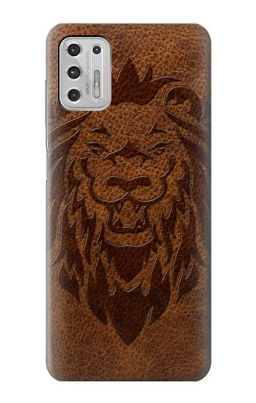 S2529 Leo Zodiac Tattoo Brown Graphic Print Case Cover Custodia per Motorola Moto G Stylus (2021)