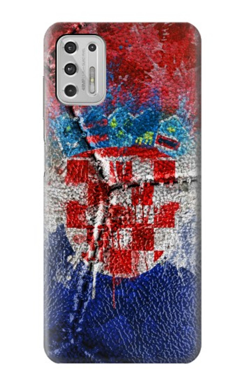 S3313 Croatia Flag Vintage Football Graphic Case Cover Custodia per Motorola Moto G Stylus (2021)