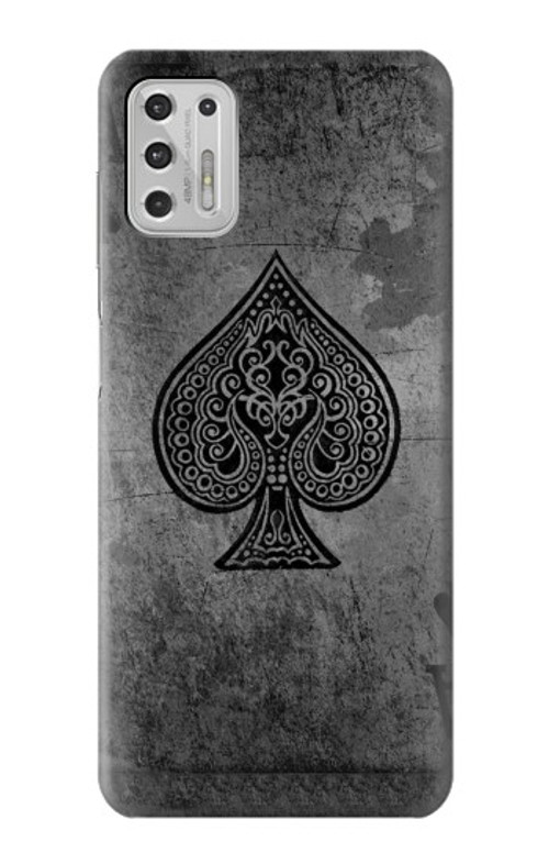 S3446 Black Ace Spade Case Cover Custodia per Motorola Moto G Stylus (2021)