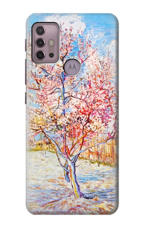 S2450 Van Gogh Peach Tree Blossom Case Cover Custodia per Motorola Moto G30, G20, G10