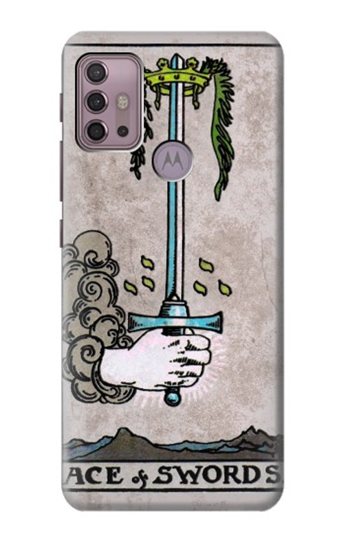 S2482 Tarot Card Ace of Swords Case Cover Custodia per Motorola Moto G30, G20, G10