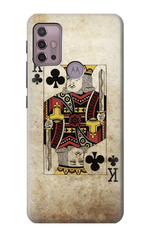 S2528 Poker King Card Case Cover Custodia per Motorola Moto G30, G20, G10