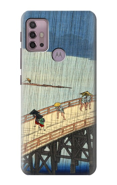 S3347 Utagawa Hiroshige Sudden shower Case Cover Custodia per Motorola Moto G30, G20, G10