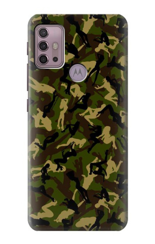 S3356 Sexy Girls Camo Camouflage Case Cover Custodia per Motorola Moto G30, G20, G10