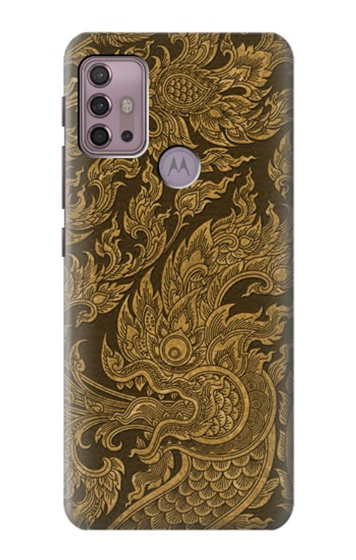 S3382 Thai Art Naga Case Cover Custodia per Motorola Moto G30, G20, G10