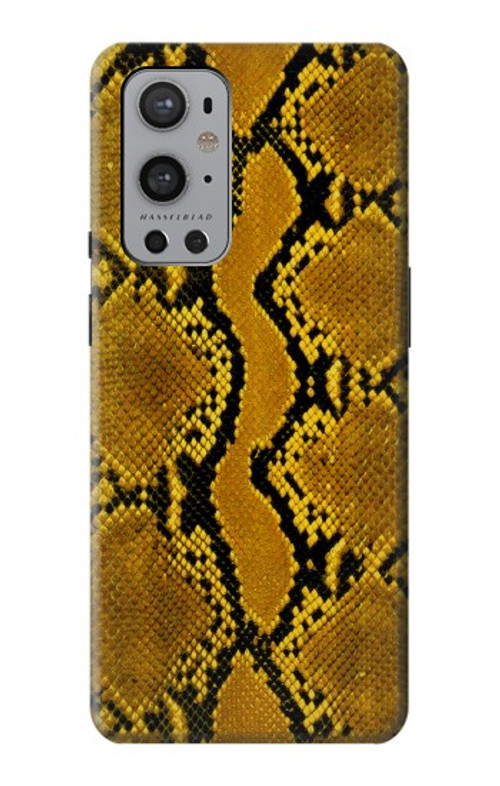 S3365 Yellow Python Skin Graphic Print Case Cover Custodia per OnePlus 9 Pro