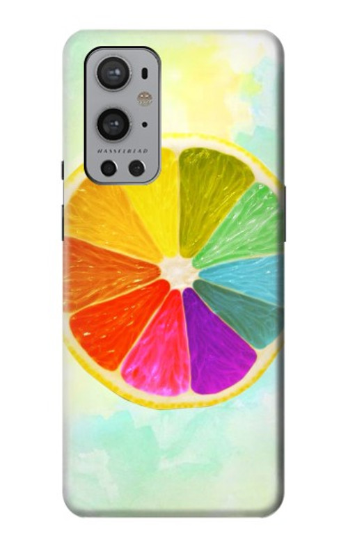 S3493 Colorful Lemon Case Cover Custodia per OnePlus 9 Pro