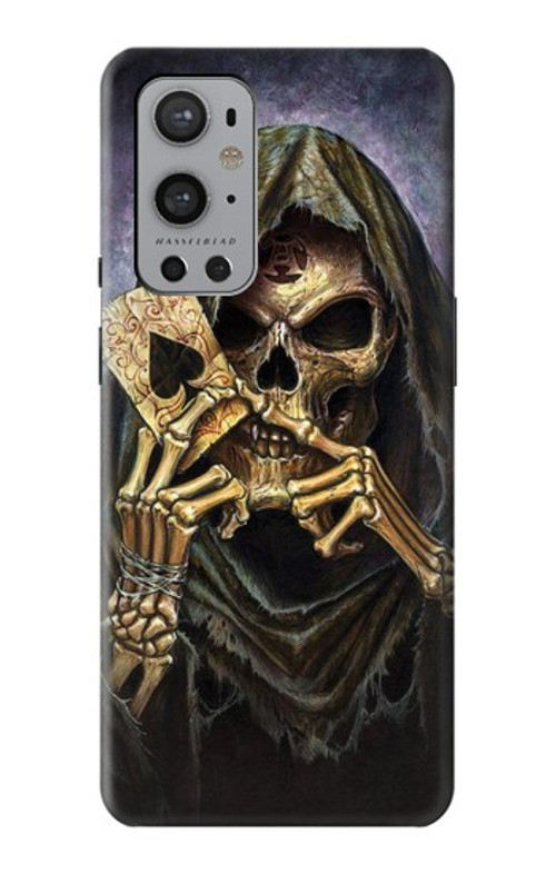 S3594 Grim Reaper Wins Poker Case Cover Custodia per OnePlus 9 Pro