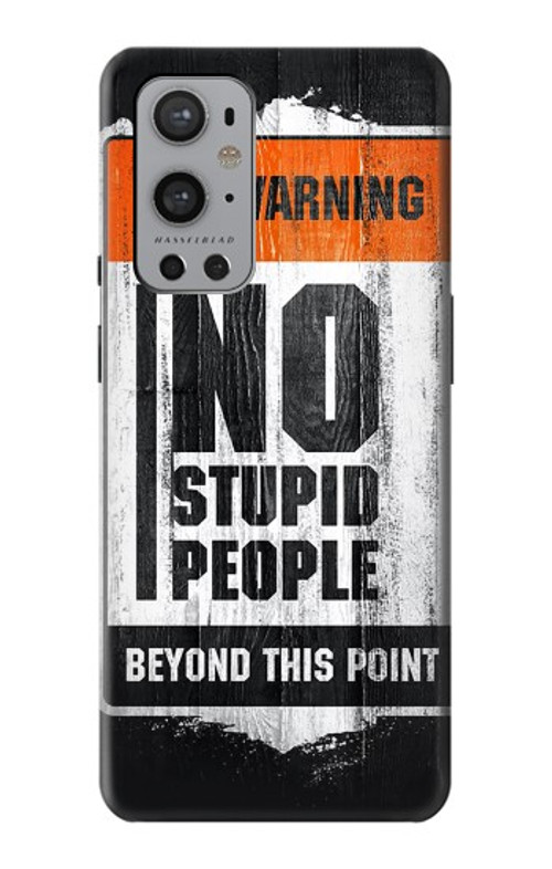 S3704 No Stupid People Case Cover Custodia per OnePlus 9 Pro