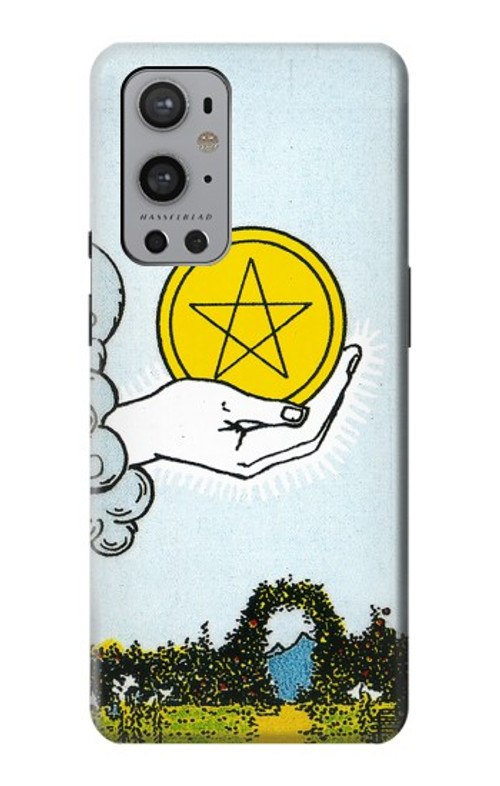 S3722 Tarot Card Ace of Pentacles Coins Case Cover Custodia per OnePlus 9 Pro