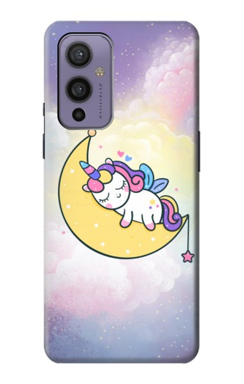 S3485 Cute Unicorn Sleep Case Cover Custodia per OnePlus 9