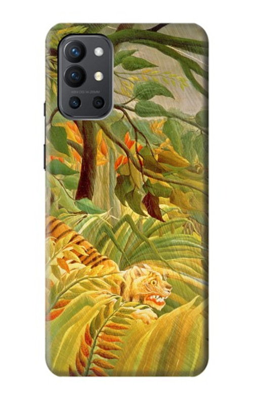 S3344 Henri Rousseau Tiger in a Tropical Storm Case Cover Custodia per OnePlus 9R