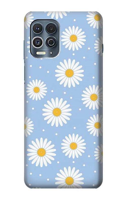 S3681 Daisy Flowers Pattern Case Cover Custodia per Motorola Edge S