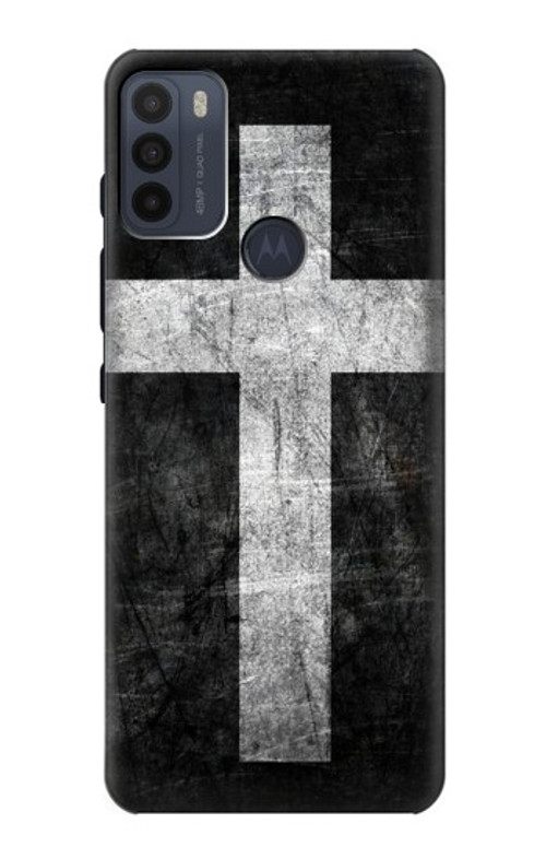 S3491 Christian Cross Case Cover Custodia per Motorola Moto G50