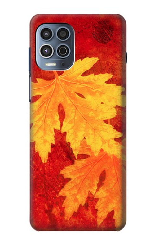S0479 Maple Leaf Case Cover Custodia per Motorola Moto G100