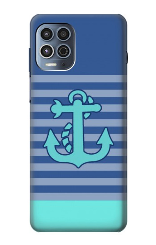 S2081 Nautical Anchor Case Cover Custodia per Motorola Moto G100