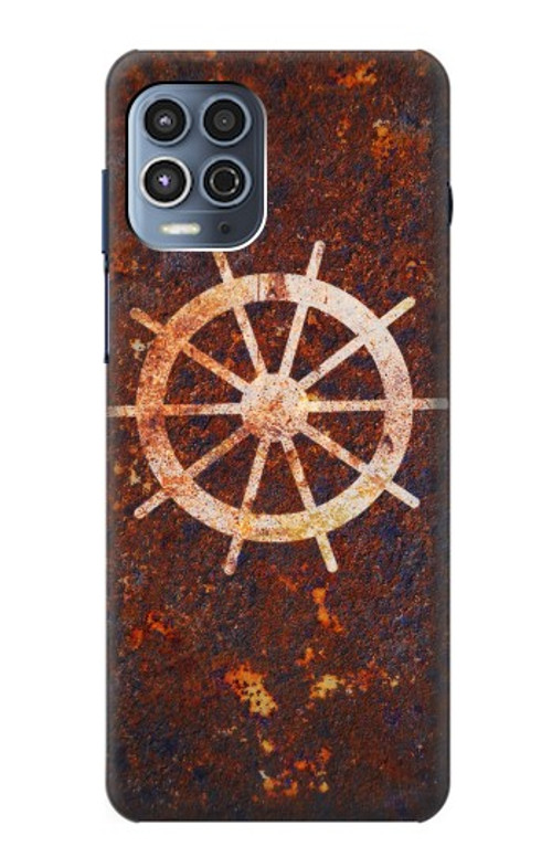 S2766 Ship Wheel Rusty Texture Case Cover Custodia per Motorola Moto G100