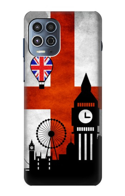 S2979 England Football Soccer Case Cover Custodia per Motorola Moto G100