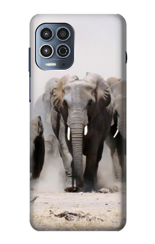 S3142 African Elephant Case Cover Custodia per Motorola Moto G100