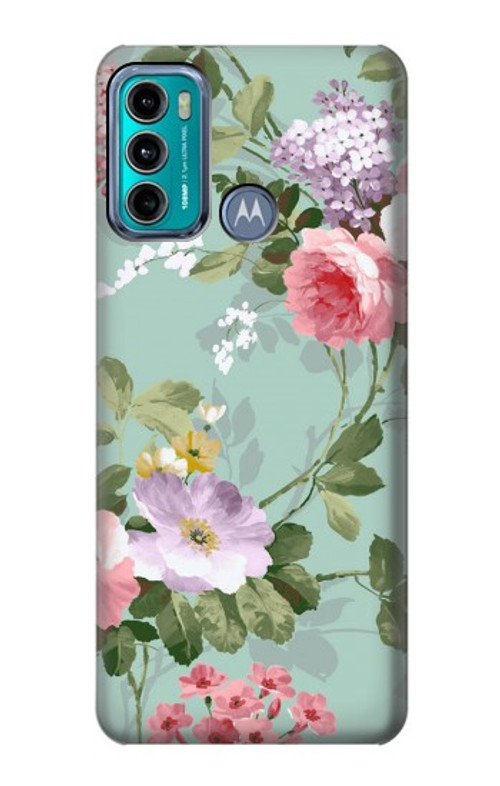 S2178 Flower Floral Art Painting Case Cover Custodia per Motorola Moto G60, G40 Fusion