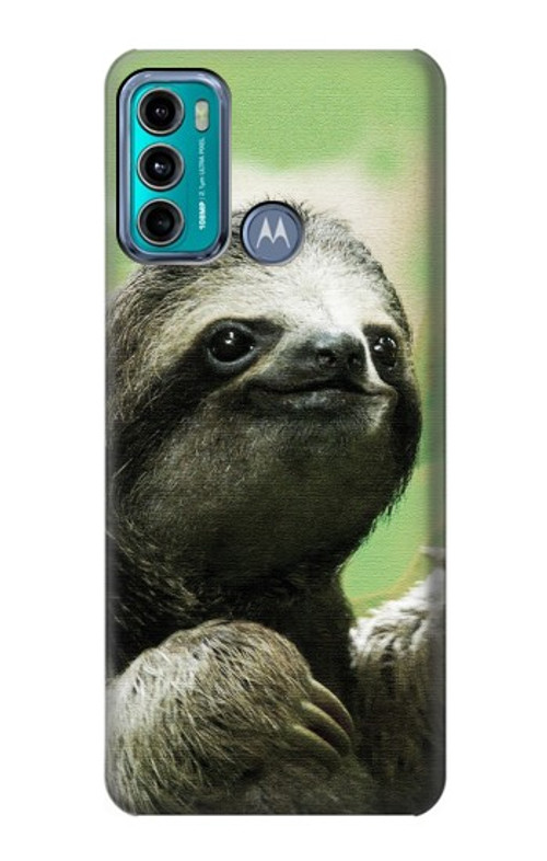 S2708 Smiling Sloth Case Cover Custodia per Motorola Moto G60, G40 Fusion