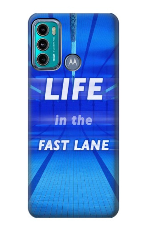 S3136 Life in the Fast Lane Swimming Pool Case Cover Custodia per Motorola Moto G60, G40 Fusion