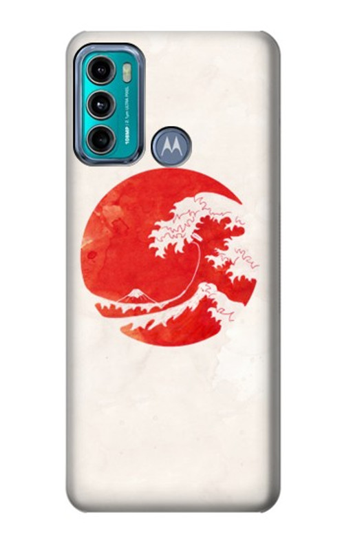 S3237 Waves Japan Flag Case Cover Custodia per Motorola Moto G60, G40 Fusion