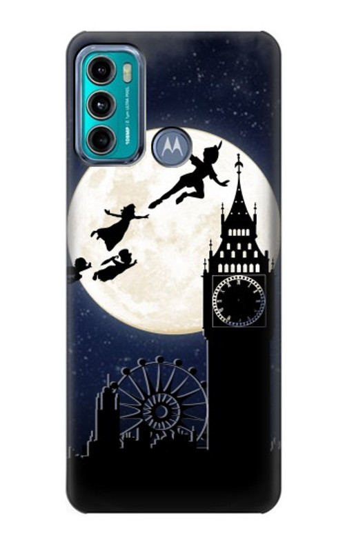 S3249 Peter Pan Fly Full Moon Night Case Cover Custodia per Motorola Moto G60, G40 Fusion