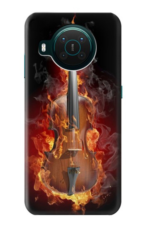 S0864 Fire Violin Case Cover Custodia per Nokia X10