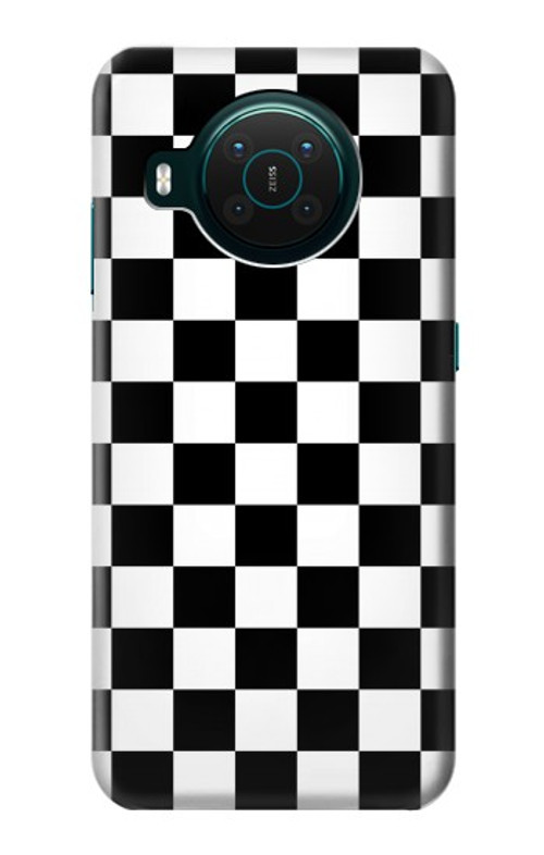 S1611 Black and White Check Chess Board Case Cover Custodia per Nokia X10