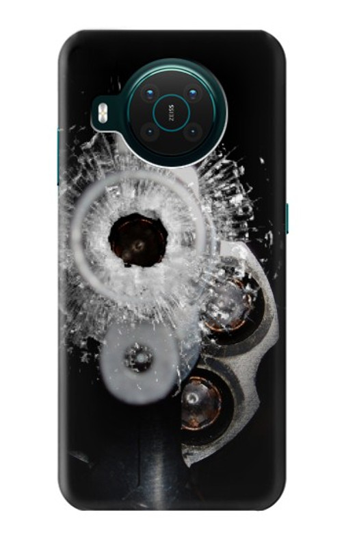 S2387 Gun Bullet Hole Glass Case Cover Custodia per Nokia X10 S2387 Gun Bullet Hole Glass Case Cover Custodia per Nokia X10