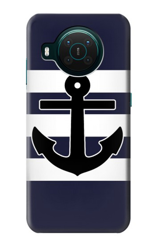 S2758 Anchor Navy Case Cover Custodia per Nokia X10