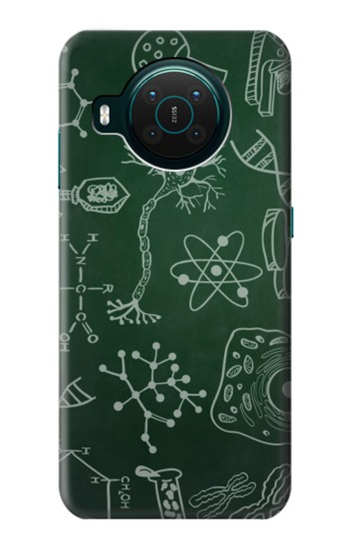 S3211 Science Green Board Case Cover Custodia per Nokia X10