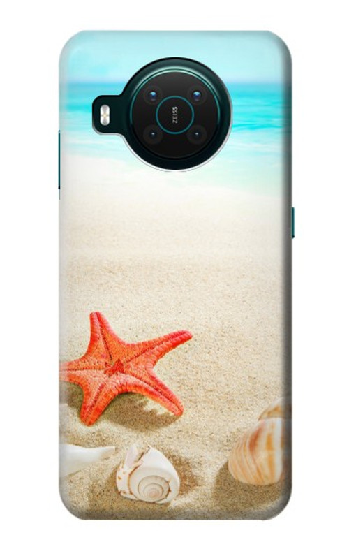 S3212 Sea Shells Starfish Beach Case Cover Custodia per Nokia X10