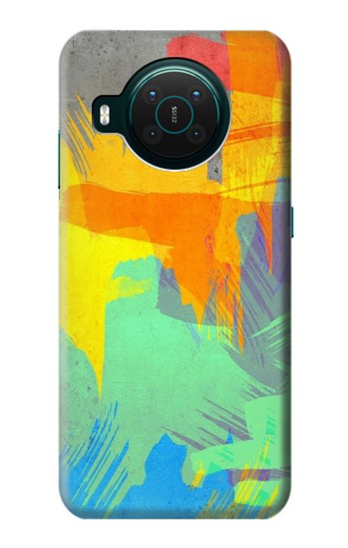 S3423 Brush Stroke Case Cover Custodia per Nokia X10