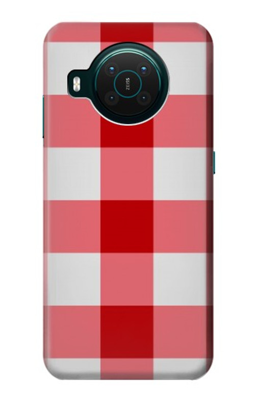 S3535 Red Gingham Case Cover Custodia per Nokia X10 S3535 Red Gingham Case Cover Custodia per Nokia X10