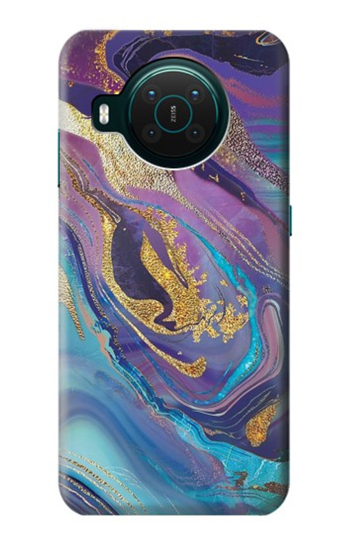 S3676 Colorful Abstract Marble Stone Case Cover Custodia per Nokia X10