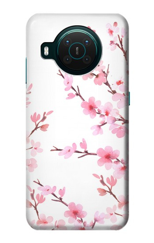 S3707 Pink Cherry Blossom Spring Flower Case Cover Custodia per Nokia X10