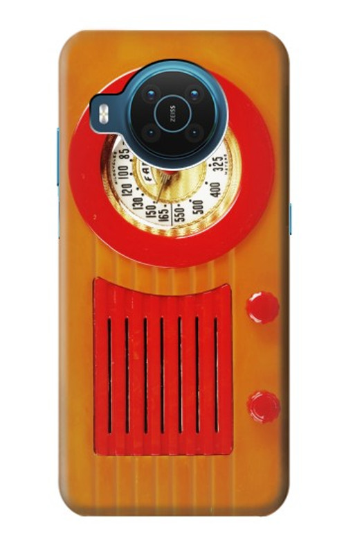 S2780 Vintage Orange Bakelite Radio Case Cover Custodia per Nokia X20 S2780 Vintage Orange Bakelite Radio Case Cover Custodia per Nokia X20