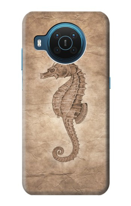 S3214 Seahorse Skeleton Fossil Case Cover Custodia per Nokia X20