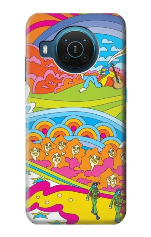 S3407 Hippie Art Case Cover Custodia per Nokia X20
