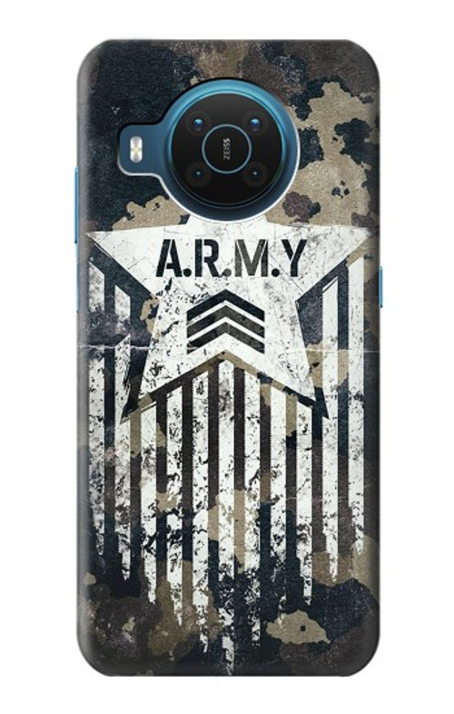 S3666 Army Camo Camouflage Case Cover Custodia per Nokia X20