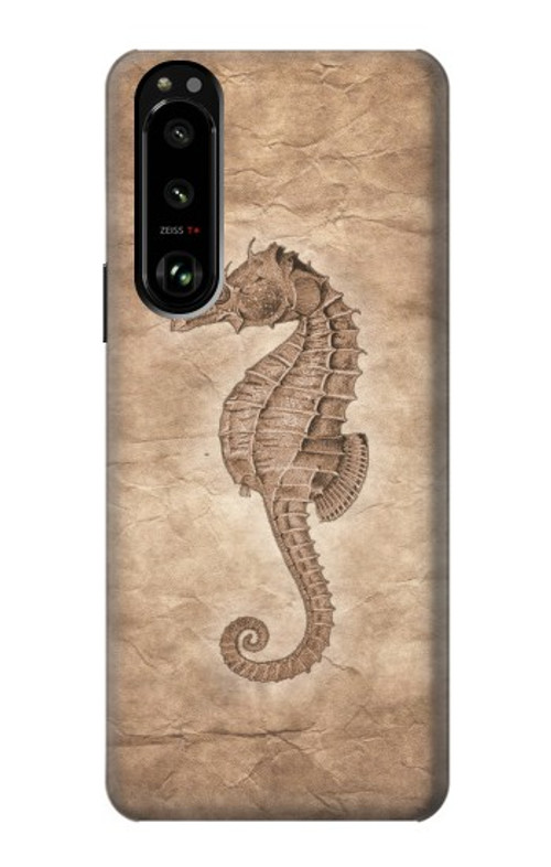 S3214 Seahorse Skeleton Fossil Case Cover Custodia per Sony Xperia 5 III