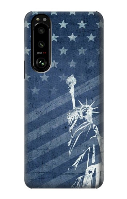 S3450 US Flag Liberty Statue Case Cover Custodia per Sony Xperia 5 III